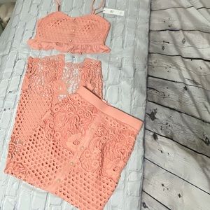 IMMODEL By Hwa 2-Piece Midi Skirt & Crop Top